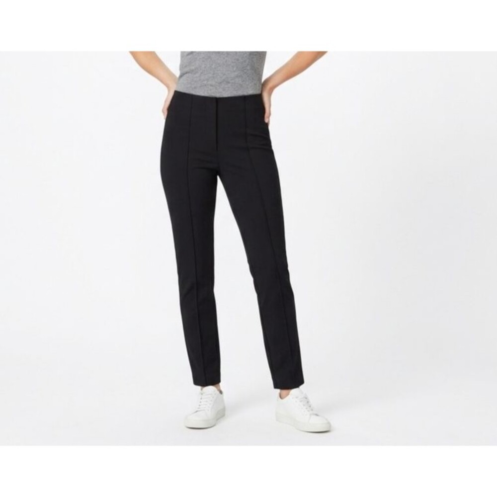 rag & bone New York Simone Pants Black High Rise Seamed Stretch Size 8